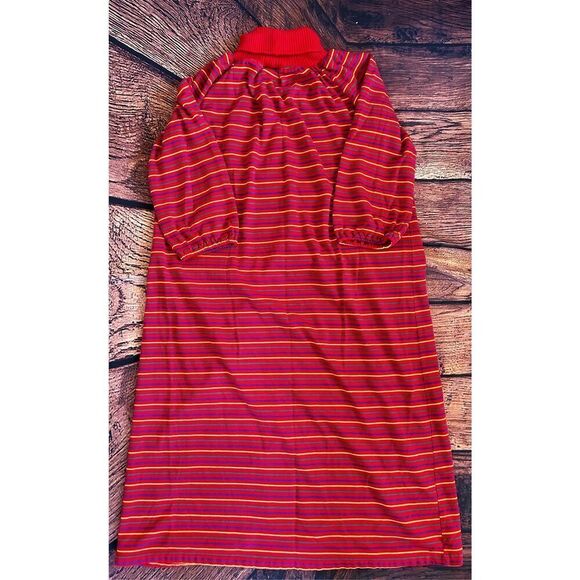 Vtg Gloria Moret of California Multi-color‎ Hostess Patio Gown Dress Robe Sz Lg - Picture 2 of 9